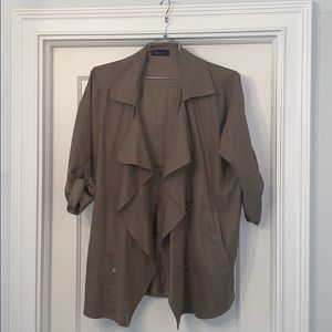 Olive Trench Jacket